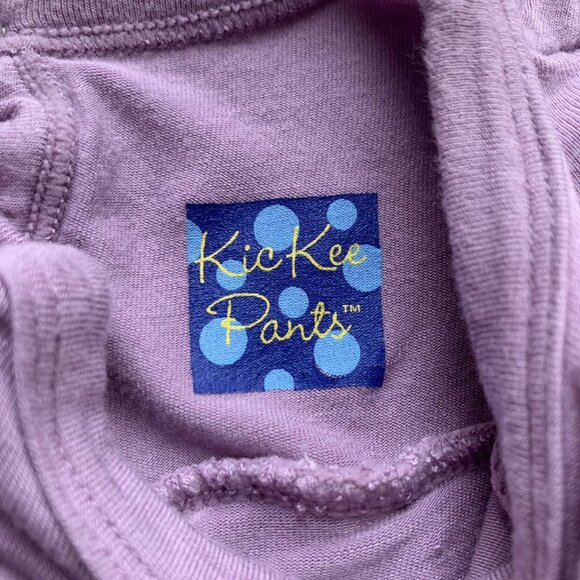 KicKee Pants Long Sleeve Dress Romper solid Lavender Purple - Picture 3 of 8